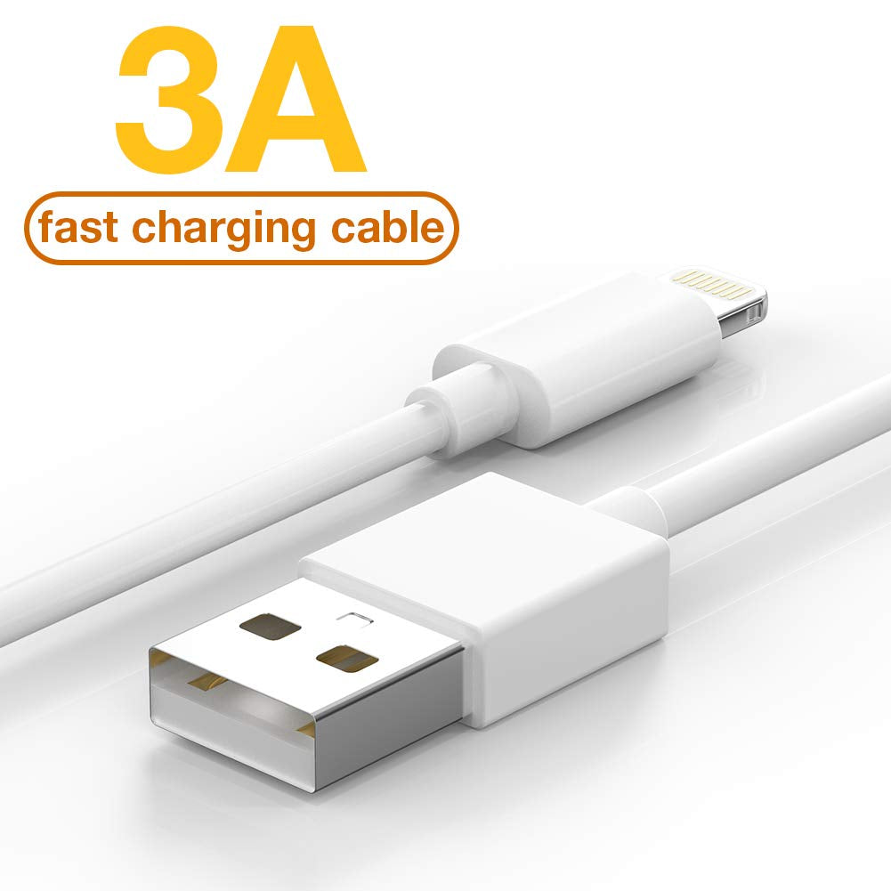 5 Pack(6Ft) Original [Apple Mfi Certified] Iphone Charger, Lightning Cable Fast Charging Long USB Charging Cable High Speed Transfer Cord for Iphone 14 13/12/11 Pro Max/Xs Max/Xr/Xs/X/8/7/Plus/6S