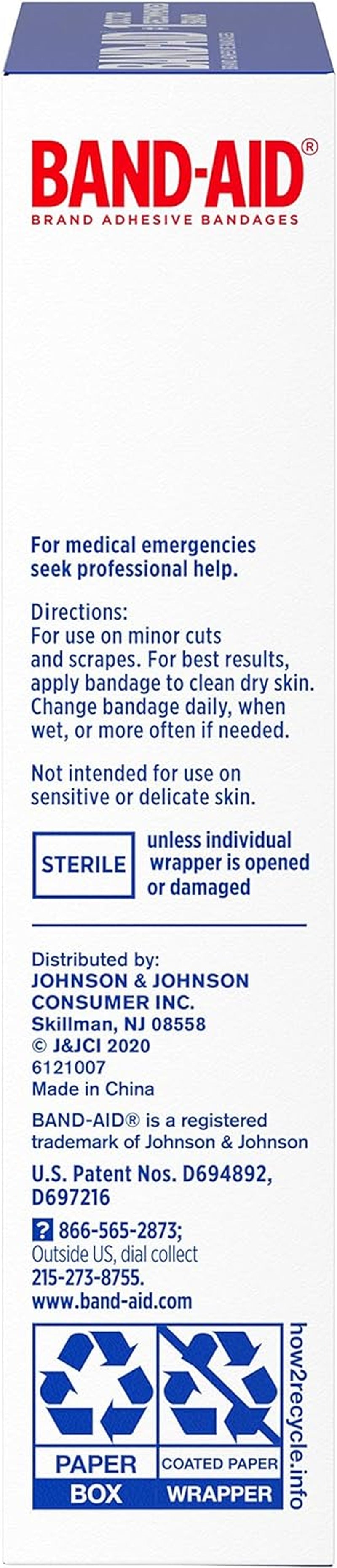 Band-Aid Brand Sterile Tough Strips Adhesive Bandages for First Aid & Wound Care, Durable Protection & Comfort for Minor Cuts & Scrapes, Heavy-Duty Fabric Bandages, Extra Large, 10 Ct (Pack of 2)
