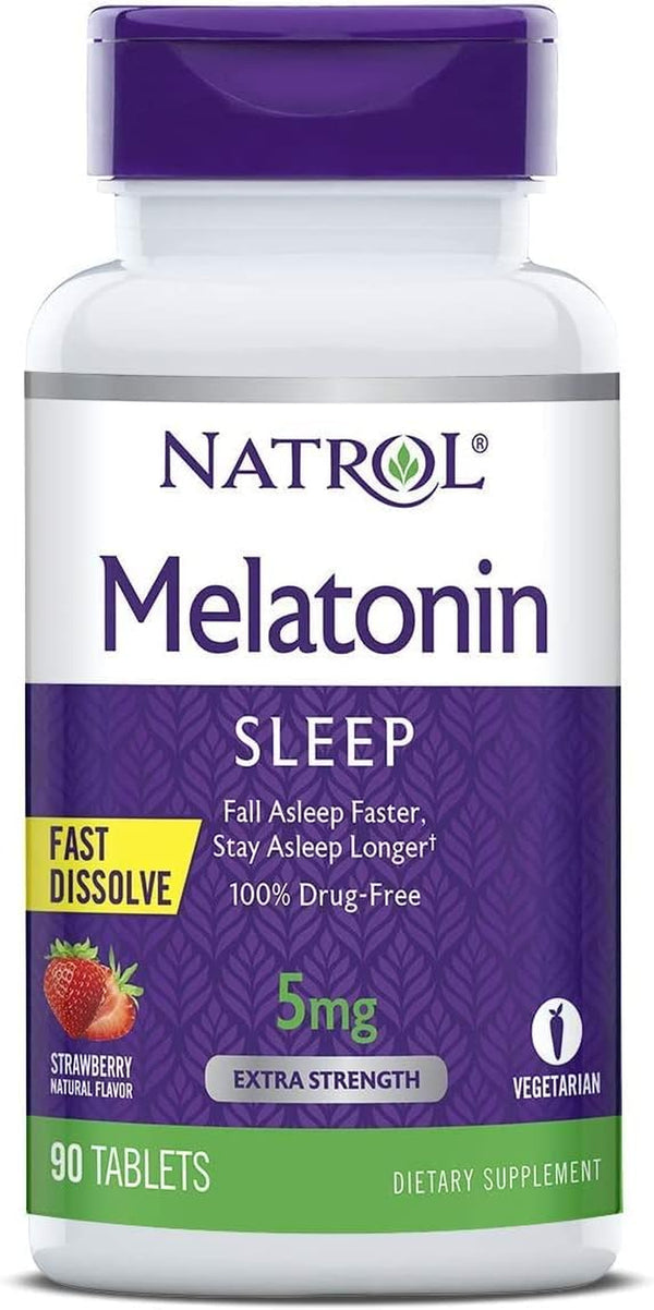 Natrol Melatonin 5 Mg Fast Dissolve Sleep Support Tablet - 90 per Pack - 2