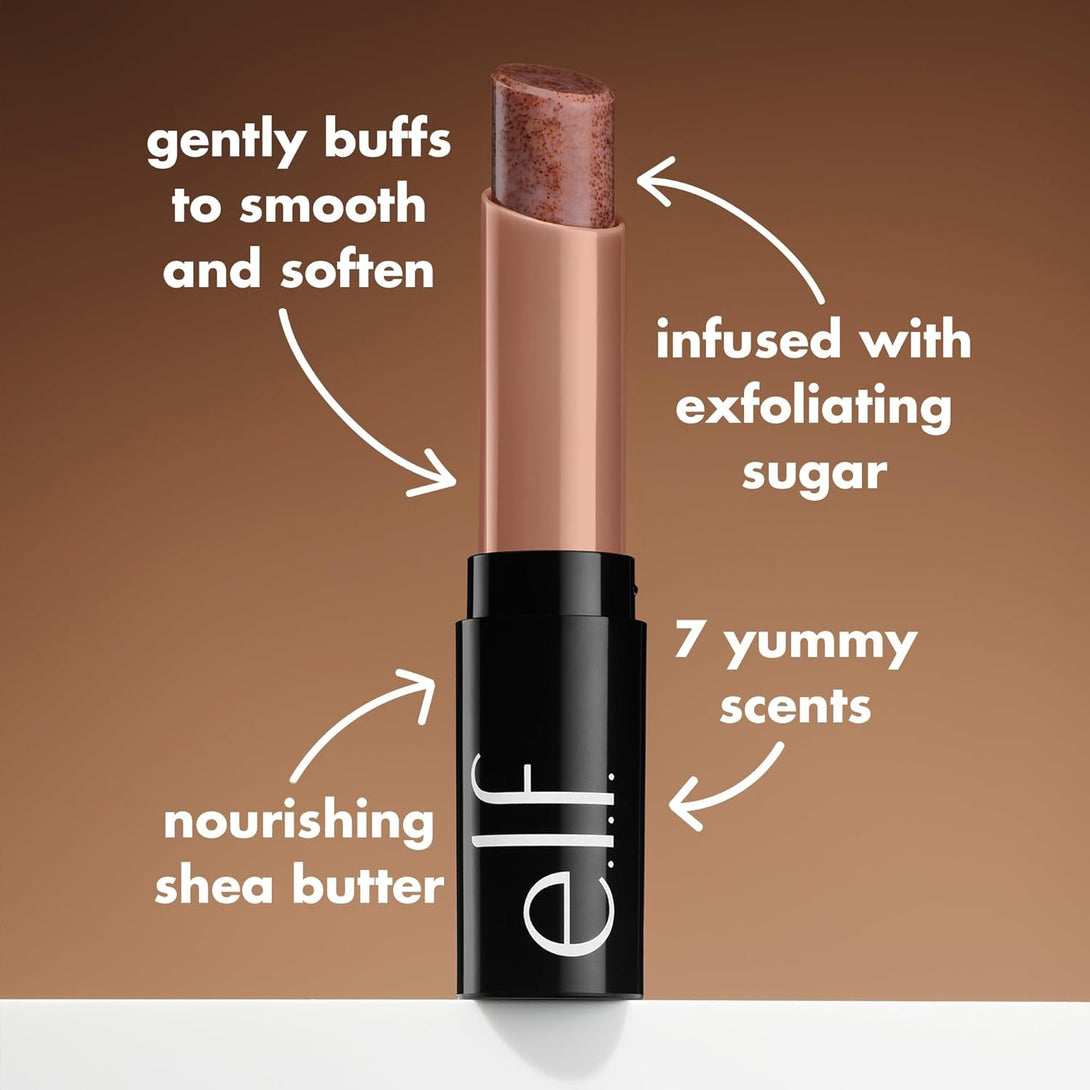 E.L.F. Lip Exfoliator, Moisturizing Scented Lip Scrub for Exfoliating & Smoothing Lips, Infused with Jojoba Oil, Vegan & Cruelty-Free, Strawberry