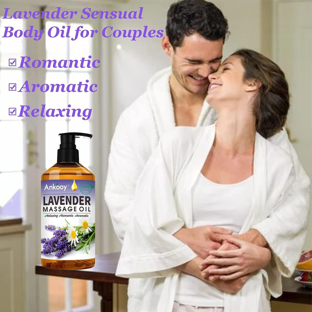 Fathers Day Gift from Wife-3 Pack Massage Oil for Massage Therapy,Sore Muscle Arnica Oil & Lavender Massage Oils for Date Night & Ginger Oil Lymphatic Drainage & Massage Ball,Spa Gifts for Him Her