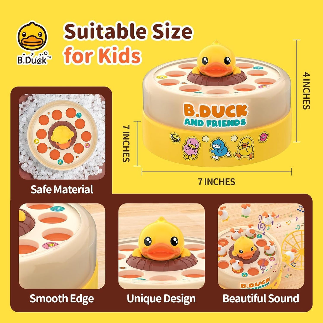B.Duck Games for Kids Age 4-6, Board Games Bounce and Catch Duck Toys for Kids 4-8, Family Board Games for 5-7 Boys Girls, Birthday Gifts Christmas Party Games for Toddlers 3-5