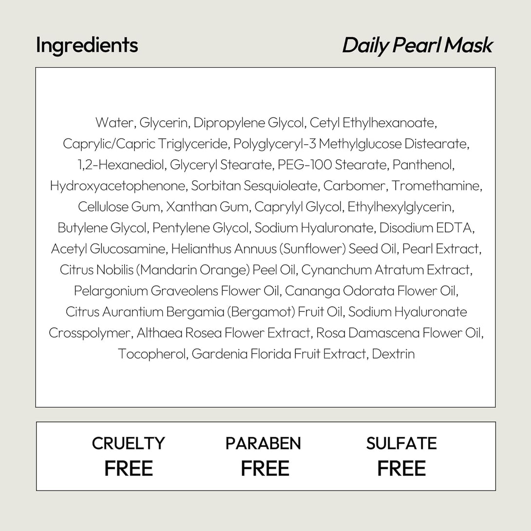 LAPCOS Pearl Sheet Mask, Daily Face Mask with Probiotics to Clarify Skin, Korean Beauty Favorite, 5-Pack