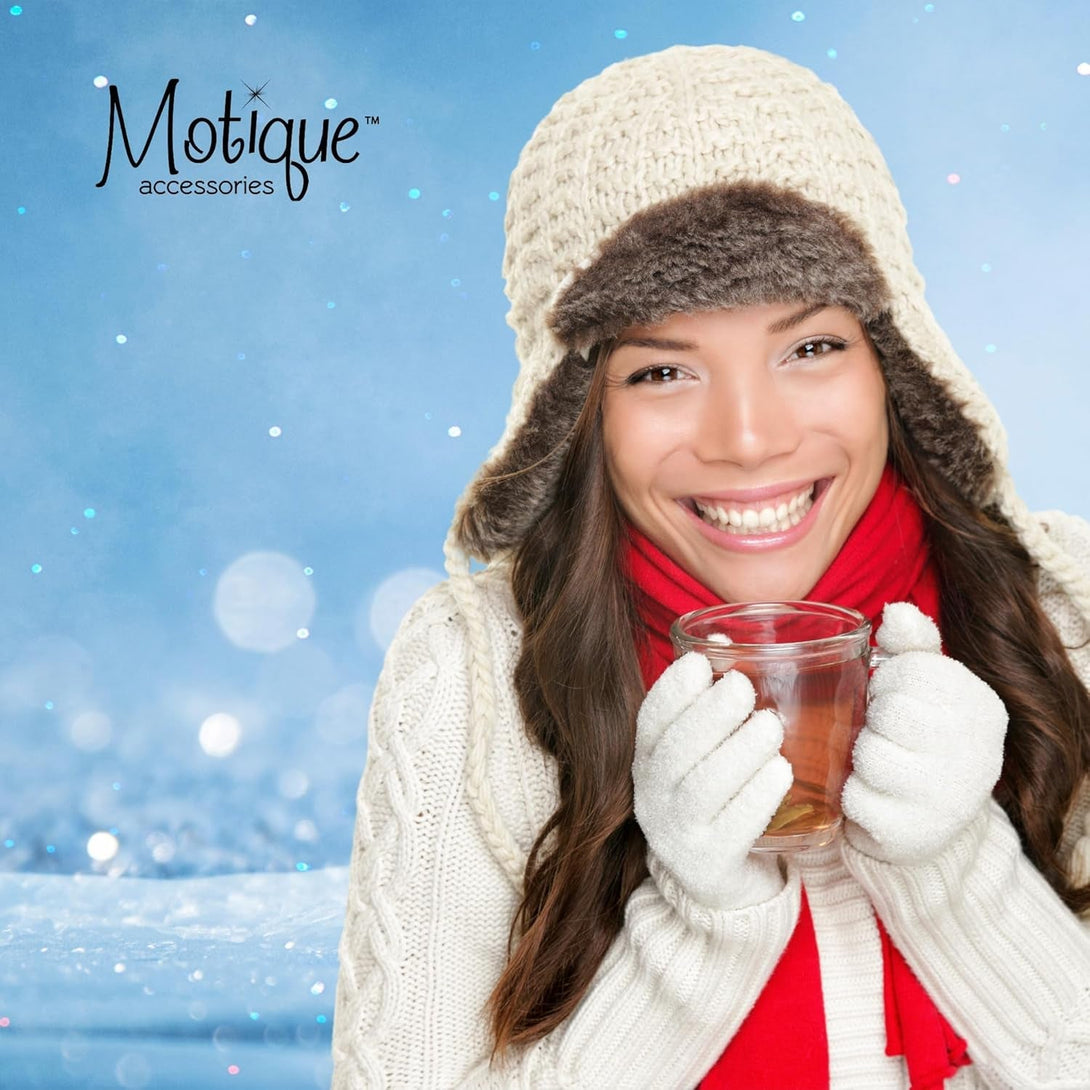 Motique Accessories Chenille Gloves Women Winter Magic Warm Gloves
