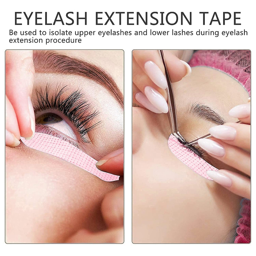 6 Rolls Eyelash Tape,Adhesive Fabric Eyelash Extension Tape,Breathable Micropore Fabric Tape for Eyelash Extension Supplies,9 M/10 Yard Each Roll (Pink)