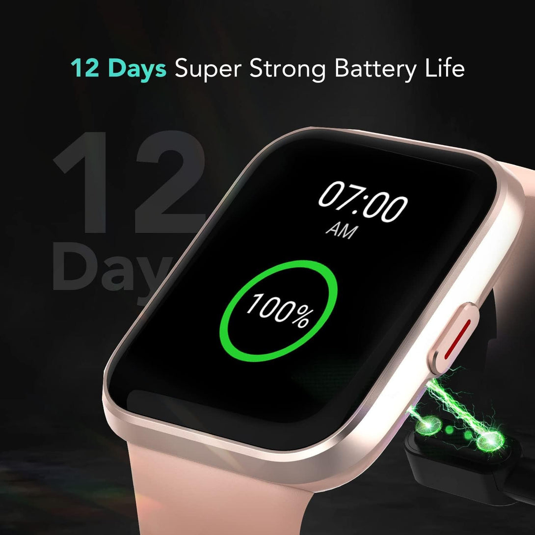 SKG Smart Watch for Men Women Android Iphone, with Alexa Built-In & Bluetooth Call(Answer/Make Call) 1.69" Fitness Tracker with IP68 Waterproof, 60+ Sports, Heart Rate Spo2 Monitor, V7 Pro