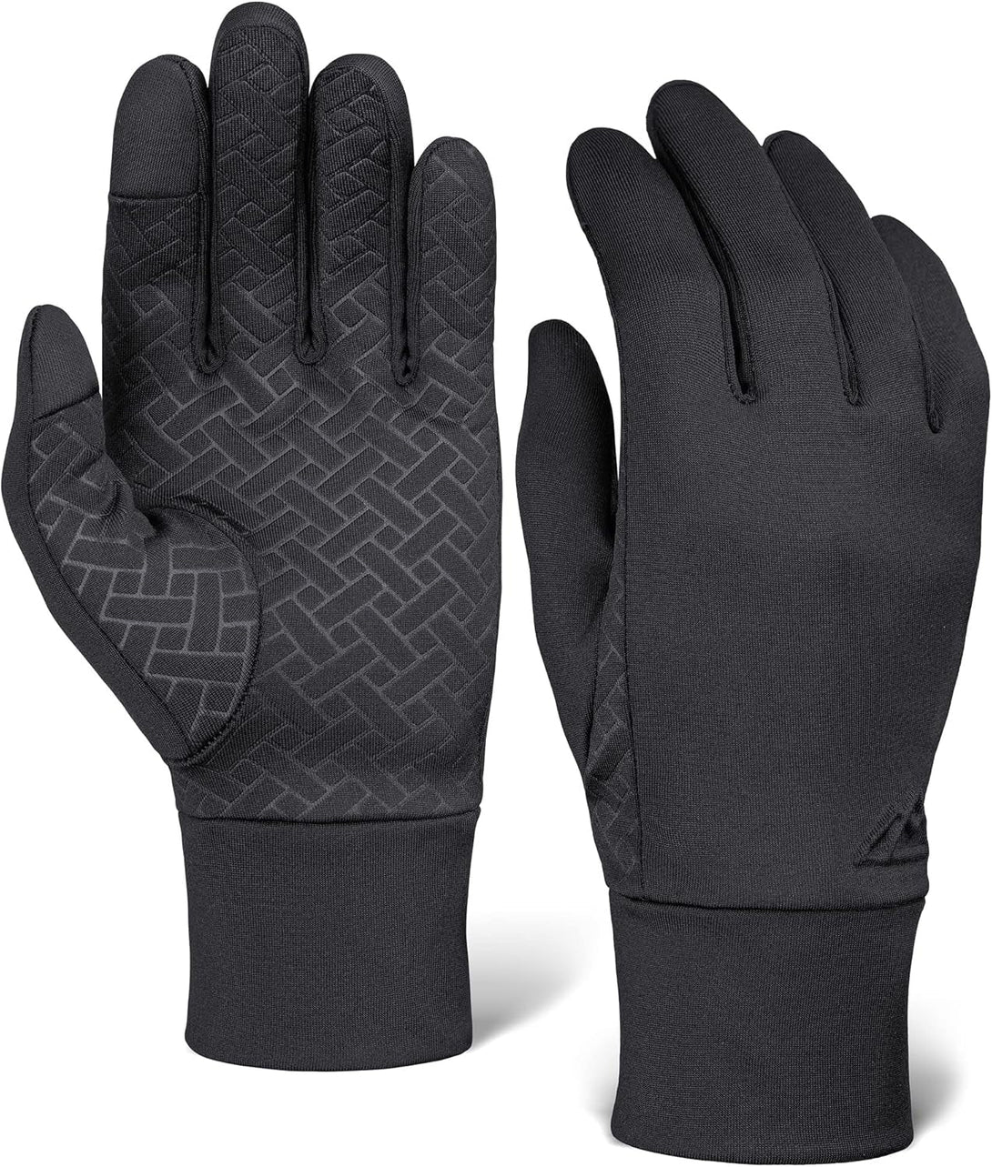 Tough Outdoors Running Gloves - Touch Screen Ski Glove Liners - Men'S Winter Gloves - Glove Liners for Cold Weather