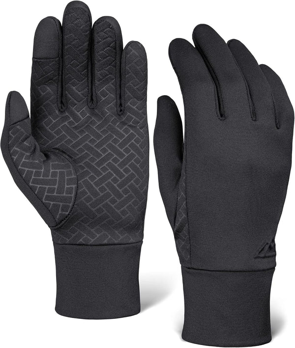 Tough Outdoors Running Gloves - Touch Screen Ski Glove Liners - Men'S Winter Gloves - Glove Liners for Cold Weather