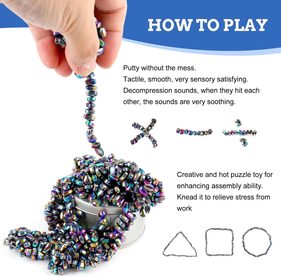 550Pcs Ferrite Putty, Fidget Toys, Fidget Toys Adults, Desk Fidgets Toys for Office Stress/Anxiety Relief ,Adults Gifts