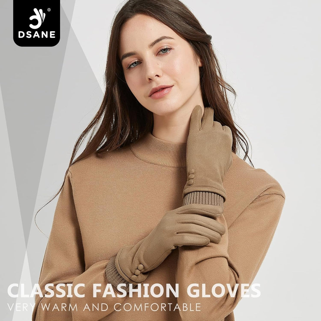 Women'S Winter Touch Screen Texting Phone Windproof Gloves - Fleece Lined, Thick Warm Gloves