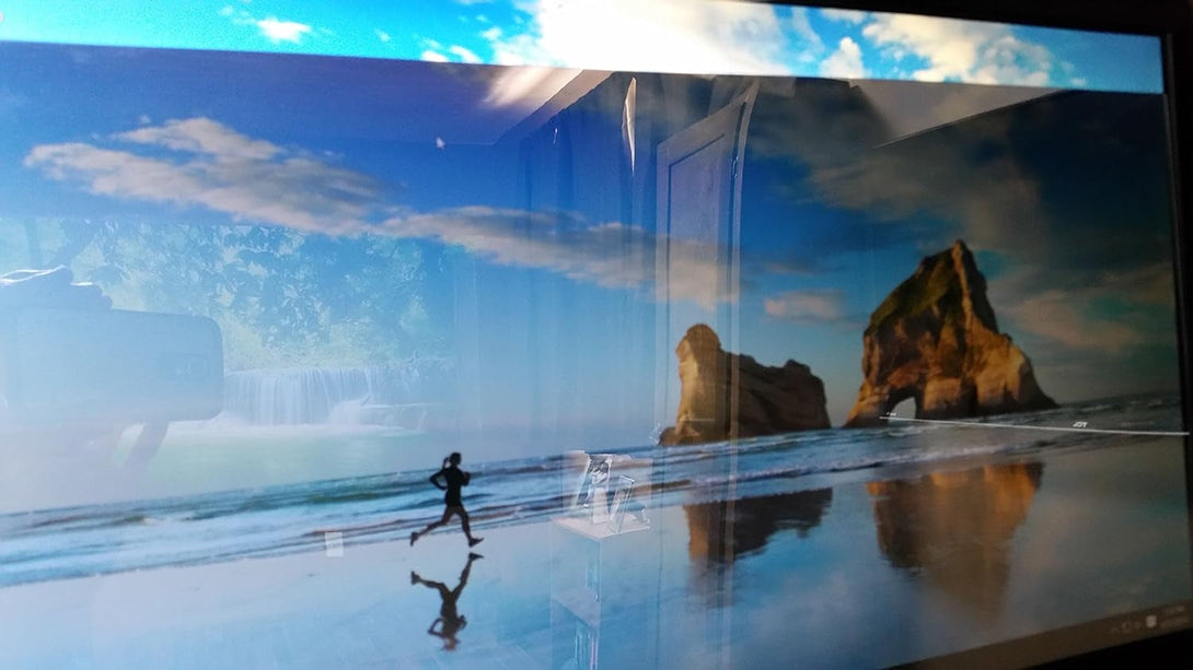 12 X 24 X 0.04 Inch Acrylic See-Through Mirror, 30% Transparent