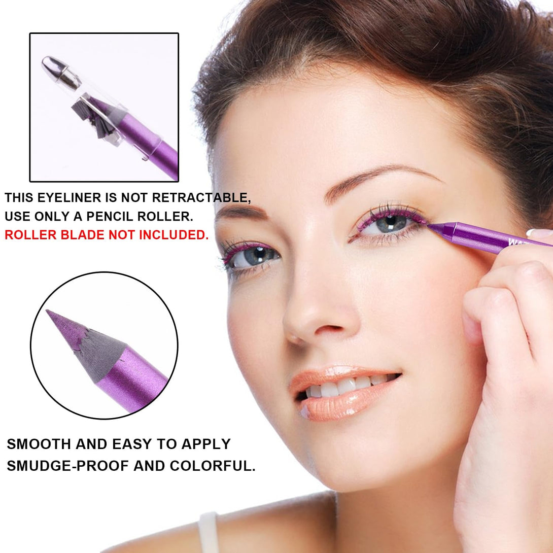 15 Colorful Eyeliner Pen Set, Eye Shadow Pencil, Pearl Eyeliner Kit Metallic Glitter Colored Eye Liner for Women Eye&Lip Liner Professional Waterproof Eye Makeup