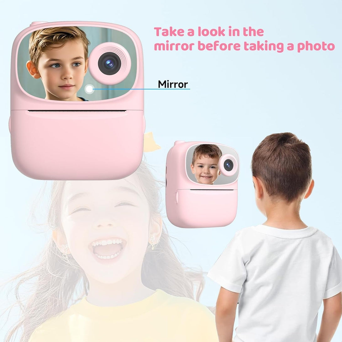 2025 Kids Print Camera,Best Gifts for Boys and Girls,32Gb Memory,2.4 Inch Front and Rear Camera with 1080P for Toddler and Teenagers Age 4-13 Year Old
