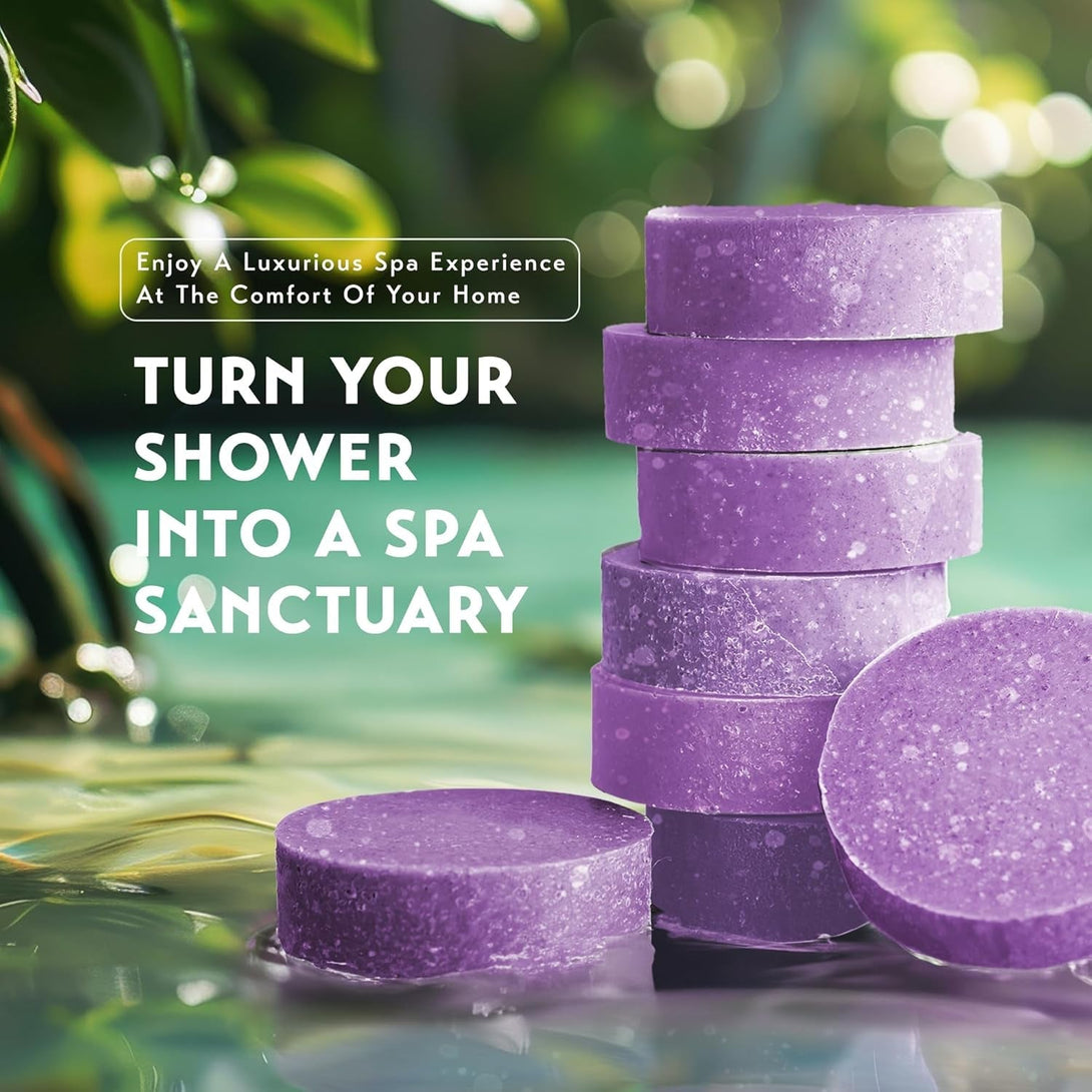 Shower Steamers Aromatherapy - Birthday Gifts for Women - Shower Bombs Aromatherapy, Spa Day Essentials, Relaxation Spa Gifts - Self Care Unique Gifts for Women and Men (Lavender 18 Count)