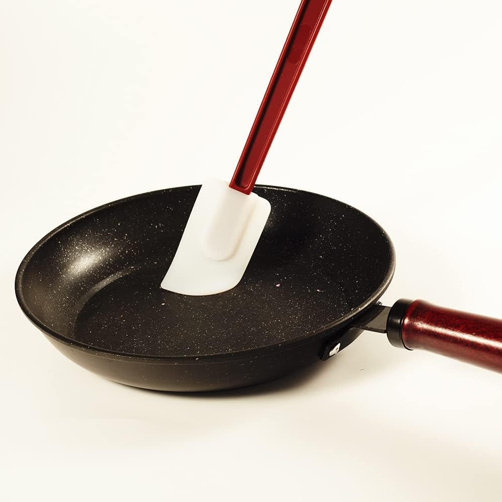Silicone Spatula Set - Soft Rubber 9.5" Scrapers Resistant to 500F (2Pcs)