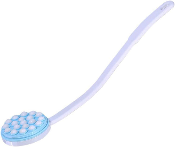 Joyzan Back Lotion Applicator, Long Self Handled Bath Massager Roll Reach Shower Brush Target Tanner Dispenser Wand Curved Rotating Head Sunscreen Skin Cream Gel Legs Feet Elderly Moisturizer Women