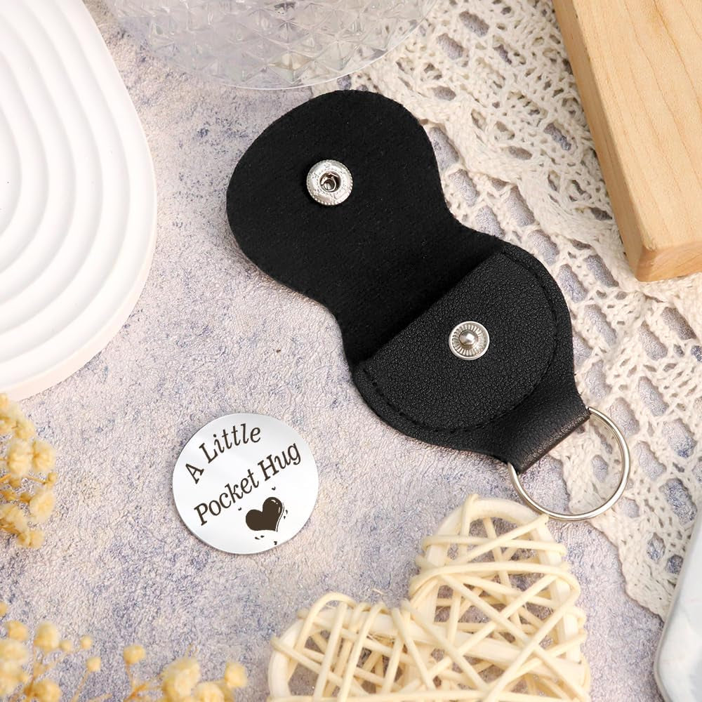 Hoosmoon Pocket Hug Token Keychain - Graduation & Birthday Gifts