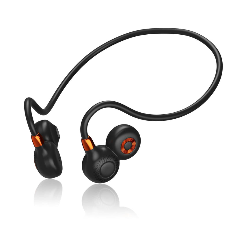 Ortizan Open Ear Headphones, Bluetooth 5.3 Wireless Air Conduction Headphones Sport Earbuds, Premium Sound, IPX6 Waterproof, Clear Call, 19G