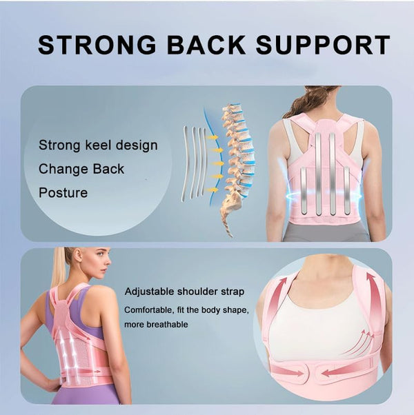Posture Corrector for Women and Men,Adjustable Full Back Brace and Shoulder Straightener,For Back Pain Relief ,Hunchback