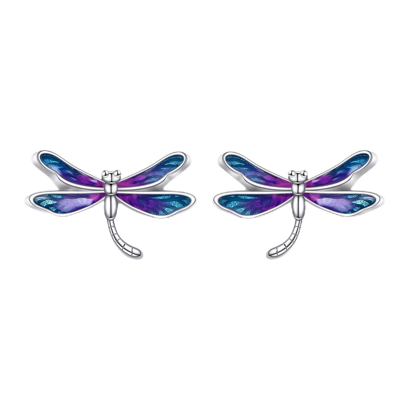 Dragonfly Earrings Gifts for Women 925 Sterling Silver Dragonfly Stud Earrings Jewelry Gifts