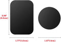 Pau1Hami1Ton Adhesive Thin Metal Plates(Compatible with Magnetic Mounts),4 Piece Metal Plates for Phone Case for Car.(2 Rectangle and 2 Round) S-07N