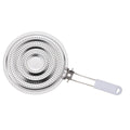 HIC Kitchen Heat Diffuser Reducer Flame Guard with Removable Handle, Stainless Steel