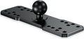 BRCOVAN 1'' Ball Fish Finder Mount, Aluminum Alloy Universal Marine Electronic Plate, Fit for RAM Mounts B Size 1 Inch Ball Double Socket Arm, Fit