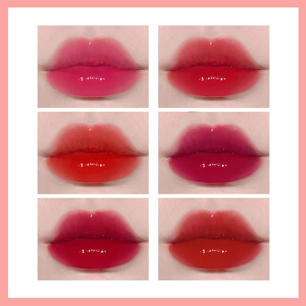 6 Colors Lip Tint Stain Set, Korean Velvet Watery Lip Stain Moisturizing Mini Liquid Lipstick, Multi-Use Lip and Cheek Tint, Long Lasting