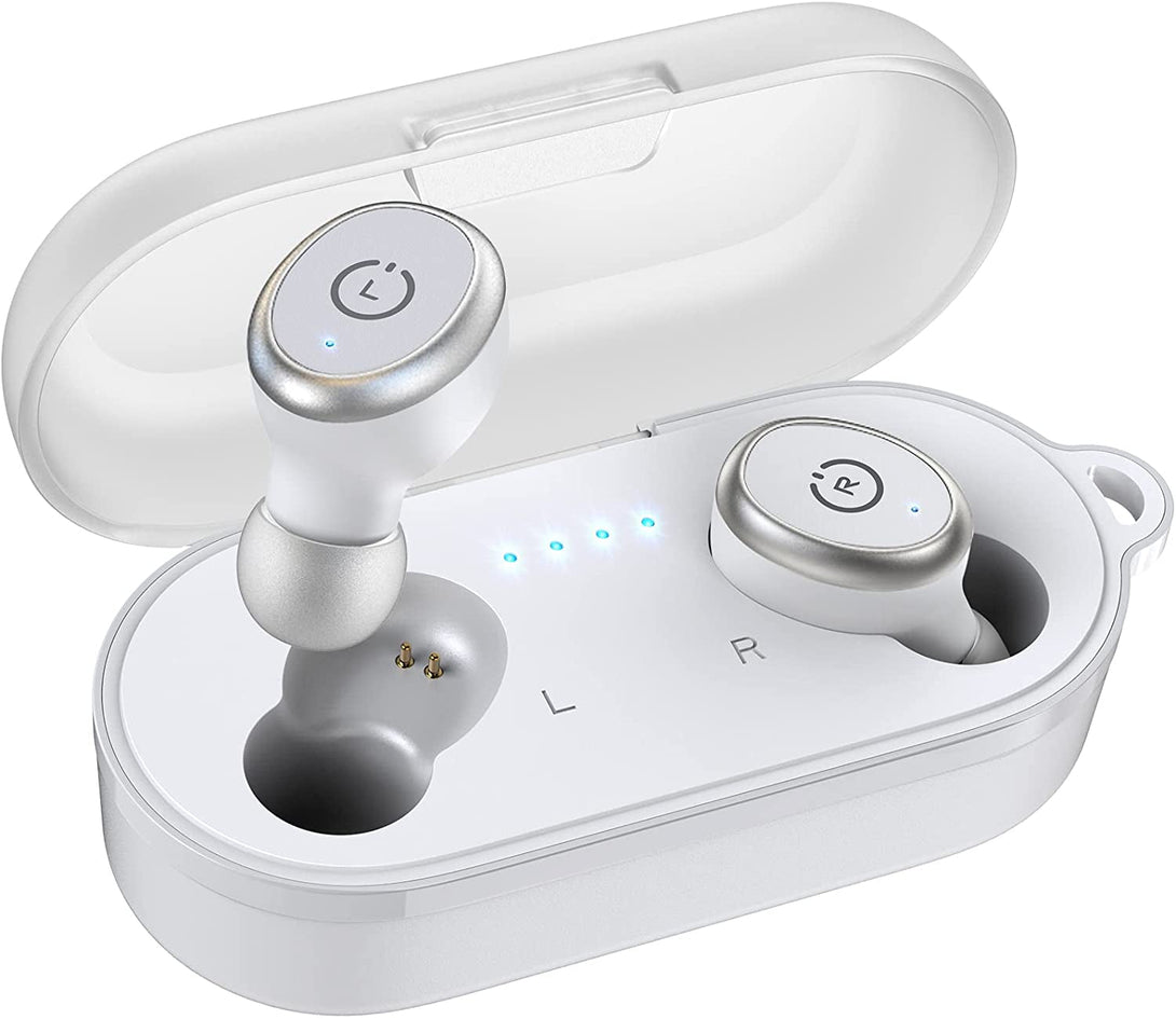 TOZO T10 True Wireless Bluetooth 5.3 Earbuds, 45H Playtime, Wireless Charging Case, IPX8 Waterproof Stereo Headphones in Ear Built in Mic Headset Premium Sound with Deep Bass, 32 Preset Eqs via APP