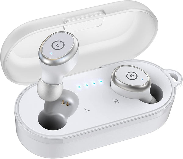 TOZO T10 True Wireless Bluetooth 5.3 Earbuds, 45H Playtime, Wireless Charging Case, IPX8 Waterproof Stereo Headphones in Ear Built in Mic Headset Premium Sound with Deep Bass, 32 Preset Eqs via APP