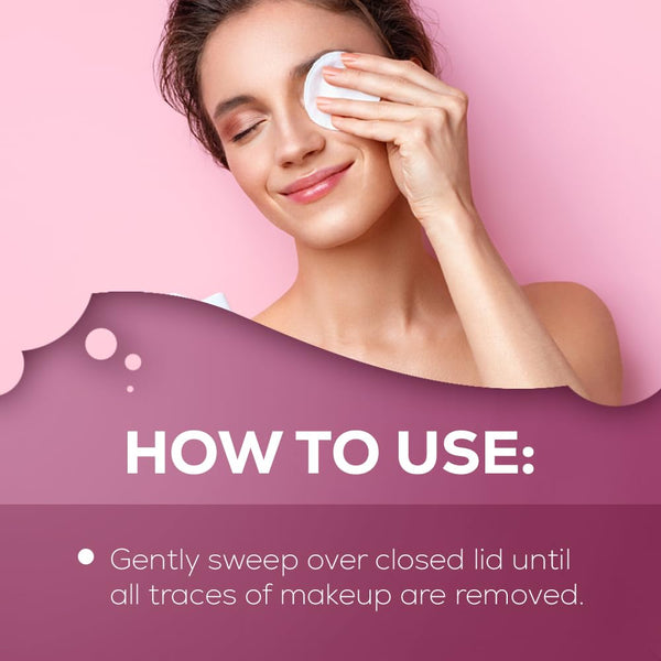 Andrea Eye Q'S Oil-Free Eye Makeup Remover Pads, 65-Count (Pack of 3)