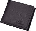 Slim Wallet for Men with Coin Purse, Minimalist Wallet with Zipper, Bifold Mens Wallets with Credit Card Holder, PU Leather Men'S Wallet with