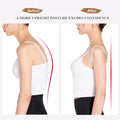 WEEOATAR Elastic Posture Trainer,Upper Back Brace,Posture Corrector with Magic Stickers Easy to Use,Adjustable Back Straightener Brace,Posture