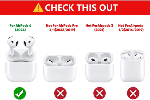 Cute Case for AirPods 4th Generation, for AirPods 4 Wireless Earbuds, XMBYGY Silicone Cartoon Charging Case Shockproof Protective Headphones Cover