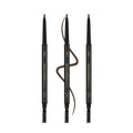 3 Pcs Waterproof Eyebrow Pencil Dark Brown, Premium Eye Brow Pencil Brn with Spoolie Brush, Longwearing for Perfect Brows, Professional,