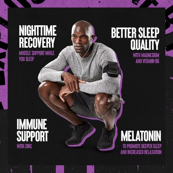 Animal PM - Sleep Aid for Adults Non-Habit Forming Relaxation Enhancer and Mood Support with Melatonin, L-Theanine, Zylaria, Zinc, Magnesium,