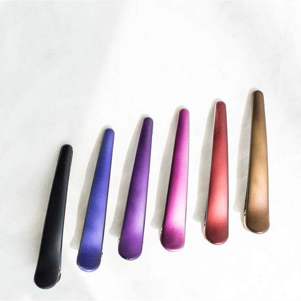 Hair Clips for Styling, HAITAO 12 PCS Non-Slip Colorful Plastic Duckbill Alligator Hair Barrettes Pins for Women, Baby Kids and Girls, 3.5