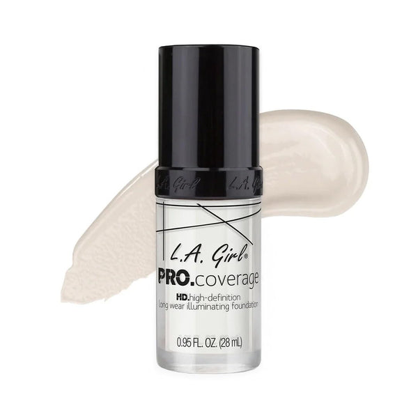 L.A. Girl Pro Coverage Liquid Foundation, White, 0.95 Fl Oz White (Foundation Lightener) 0.95 Fl Oz (Pack of 1)