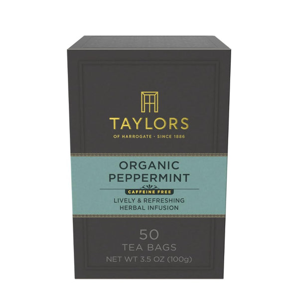 Taylors of Harrogate Organic Peppermint Herbal Tea, 50 Count