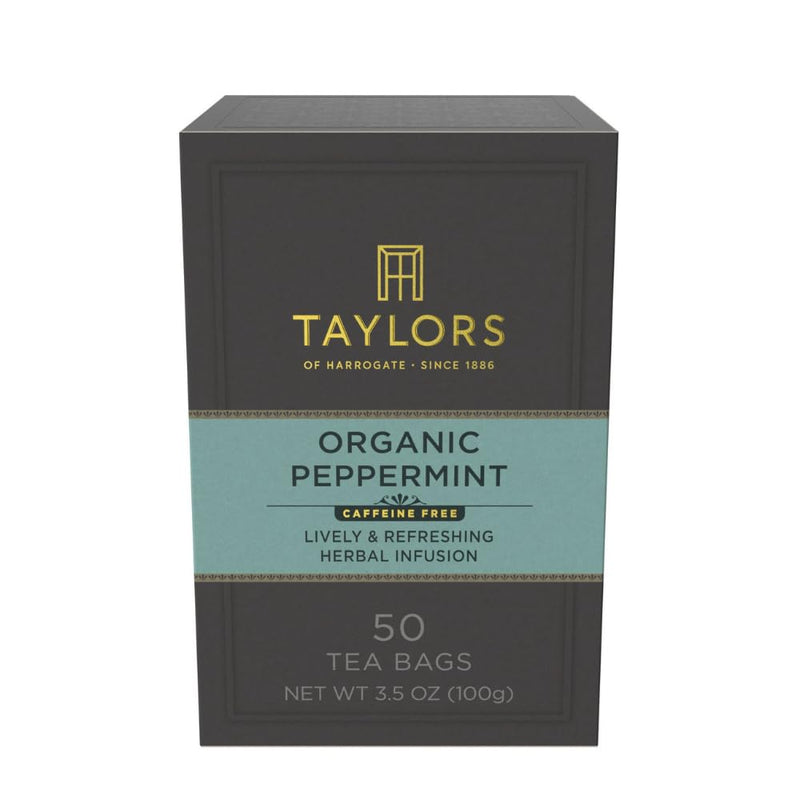 Taylors of Harrogate Organic Peppermint Herbal Tea, 50 Count