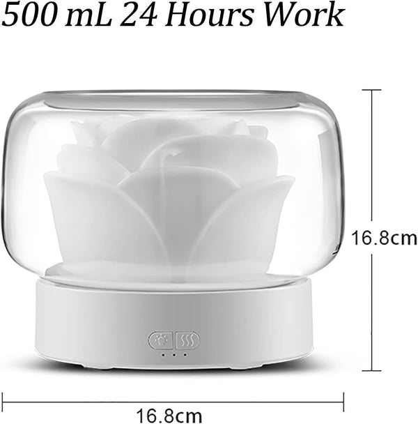 Diffusers for Essential Oils Large Room: SEVEYEE 500Ml Aromatherapy Diffuser for Home Bedroom - Big Capacity Running 24 Hours Waterless Auto off