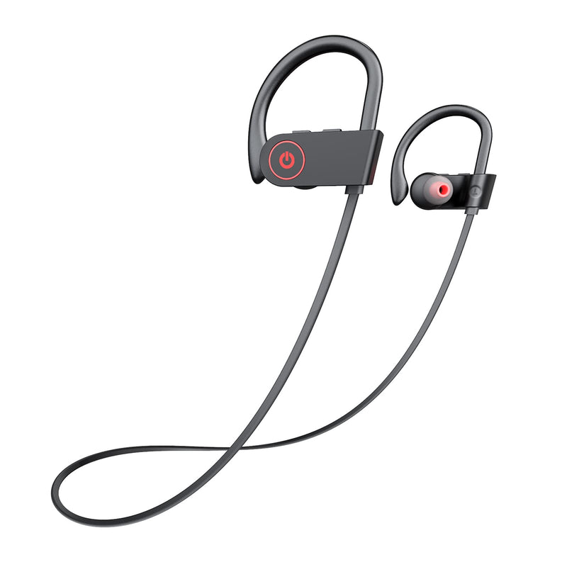 Bluetooth Headphones,Wireless Earbuds IPX7 Waterproof Sports Earphones with Mic HD Stereo Sweatproof In-Ear Earbuds Gym Running Workout 8 Hour