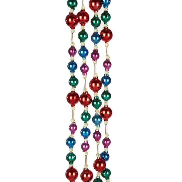 Kurt S. Adler Kurt Adler 6' Glass Bead Multicolor Garland