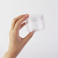 Becatocy 4Oz Plastic Container with Lids, BPA Free and Refillable Cosmetic Containers, Reusable Small Plastic Jars for Lotion, Powders, Beauty