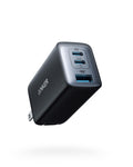 Anker USB C Charger (Nano 65W), PPS 3-Port Fast Compact Foldable USB C Charger Block for Macbook, Ipad Pro, Galaxy S24, Iphone 16 / 15 and More Series