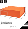 Upgrade 5PCS 13x9x4 Inch Orange Hard Large Gift Box with Lid, Foldable Magnetic Gift Boxes,Groomsman Box bridesmaid proposal box, Reusable Gift