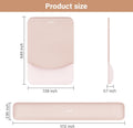 MOSISO Wrist Rest Support for Mouse Pad&Keyboard Set, Rectangular Ergonomic Mousepad Non-Slip Base Home/Office Pain Relief&Easy Typing Pad with