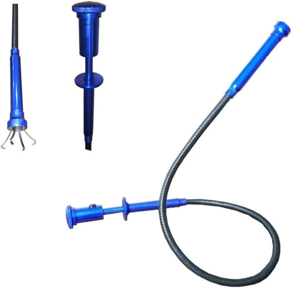 Telescoping Inspection Mirror with LED Lights?Flexible Claw Grabber Tool Magnetic 4 Claw Picker. Combination Tool Set. Easy to Extendable Observe