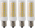 E12 LED Light Bulb, Dimmable E12 Candelabra Base Light Bulbs, 70-75W Equivalent 750 Lumens, 4 Packs for Chandelier, Ceiling Fan, Desk Lamp (Warm