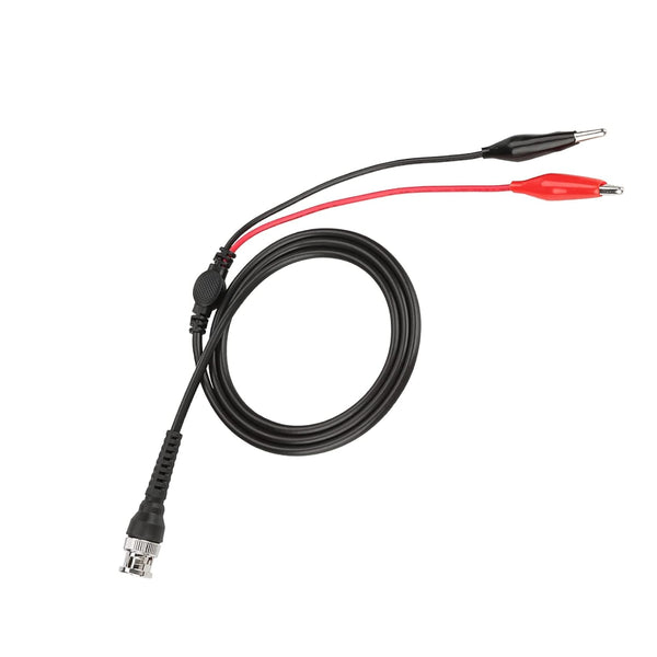 Oumefar BNC Q9 to Crocodile Connector Double Alligator Clip 500V 50 Ohm Oscilloscope Mini Test Probe Cable Pack of 2 Test Jumpers Electrical Cable